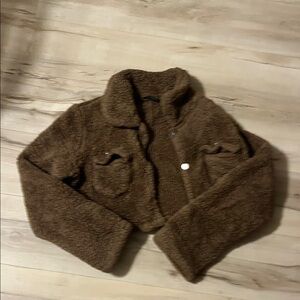 SHEIN Chocolate Teddy Jacket